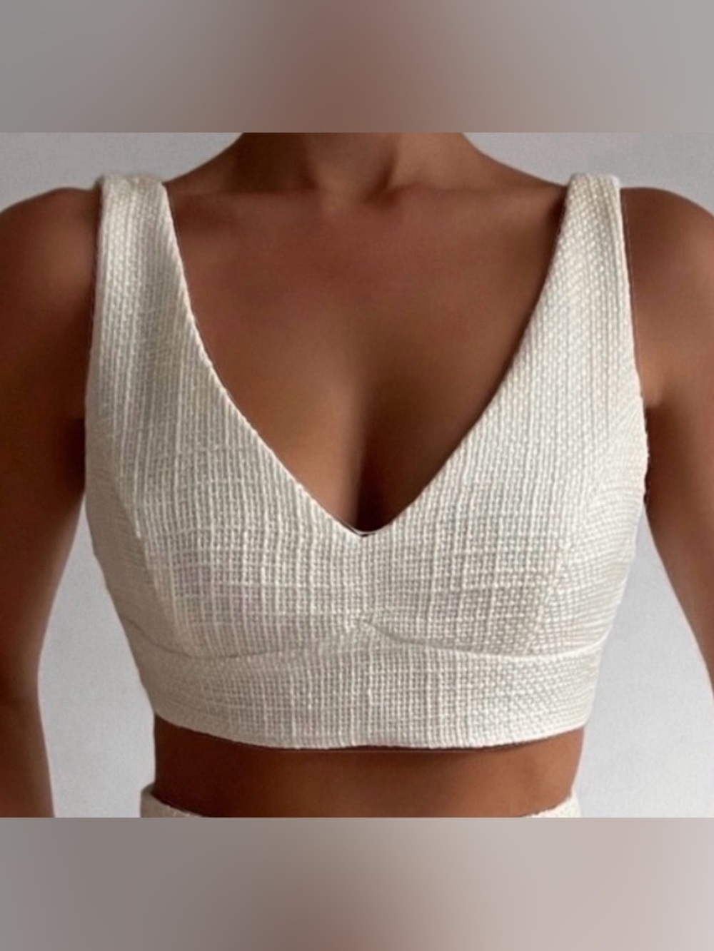 Showpo new Adelaide textured beach knit bra bralette crop top women’s size 12